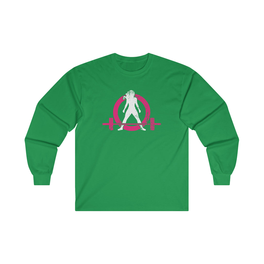 Distressed - Ultra Cotton Long Sleeve Tee - Color Logo