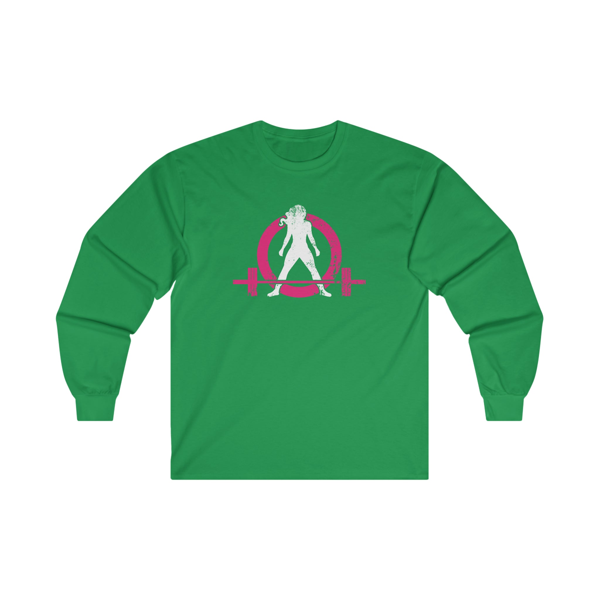 Distressed - Ultra Cotton Long Sleeve Tee - Color Logo