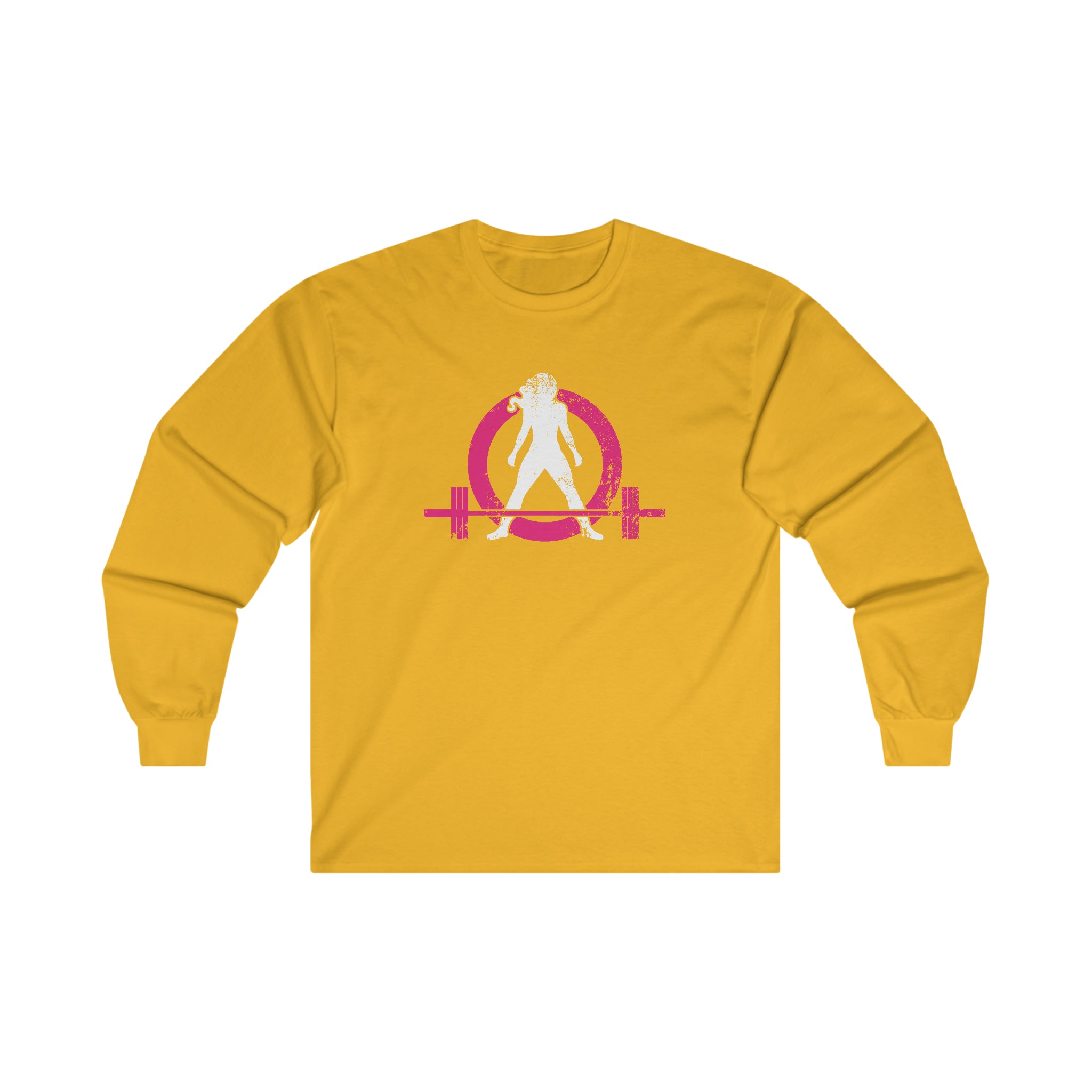 Distressed - Ultra Cotton Long Sleeve Tee - Color Logo
