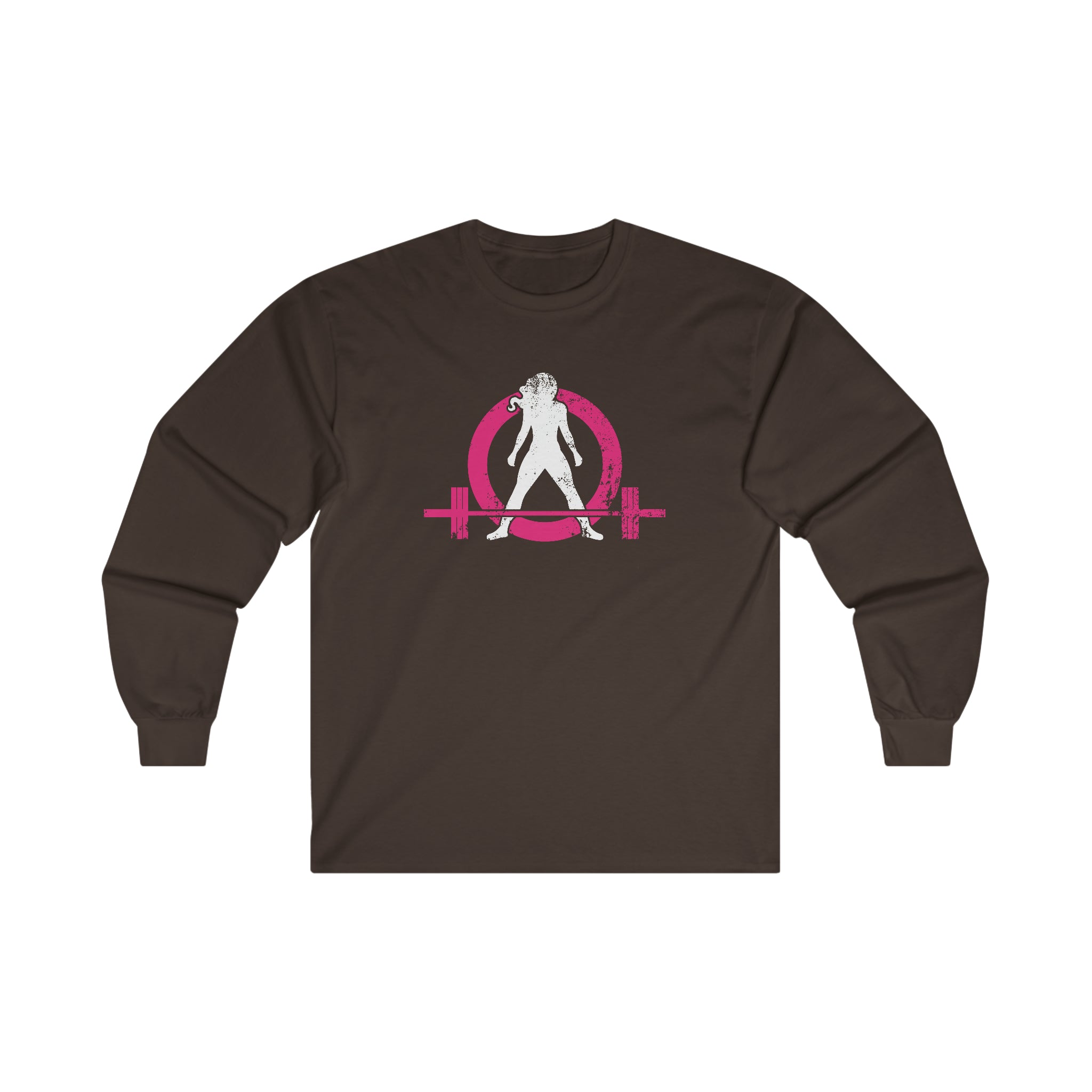 Distressed - Ultra Cotton Long Sleeve Tee - Color Logo