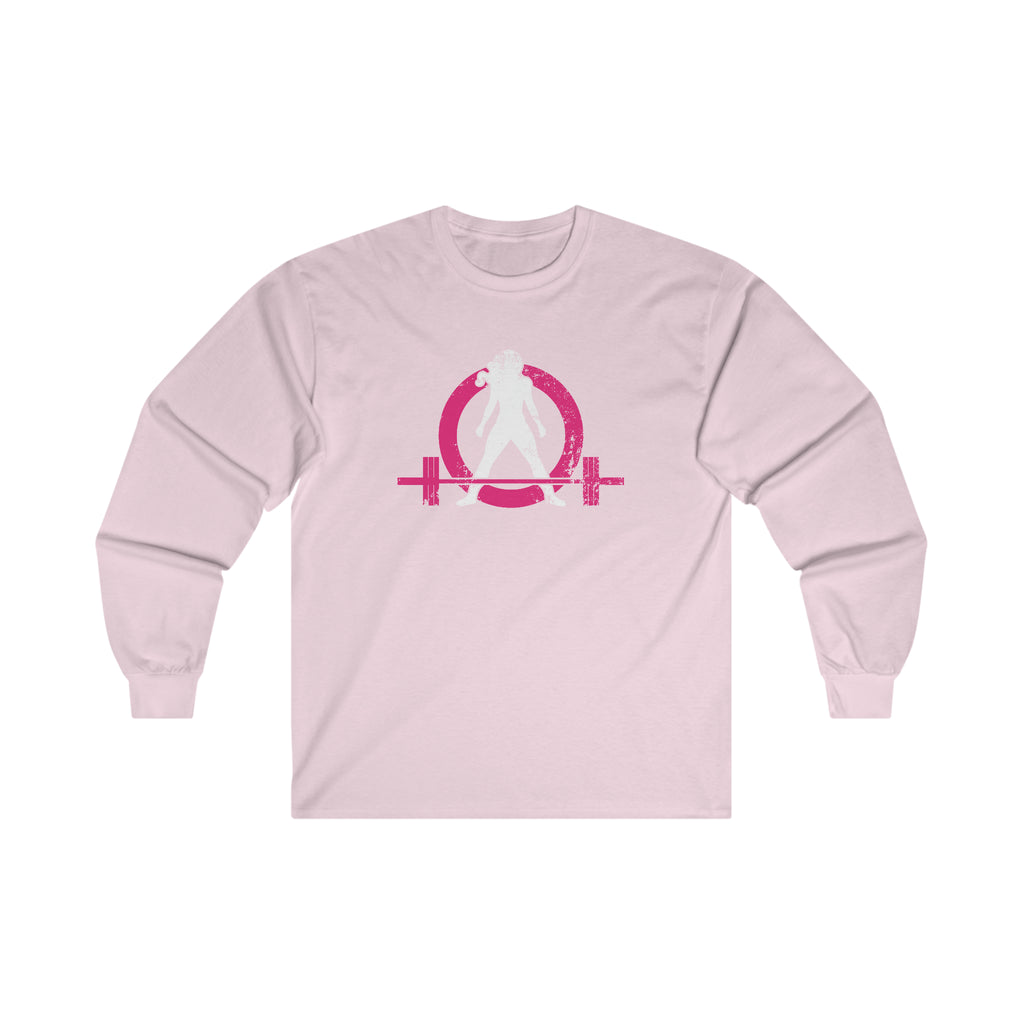 Distressed - Ultra Cotton Long Sleeve Tee - Color Logo