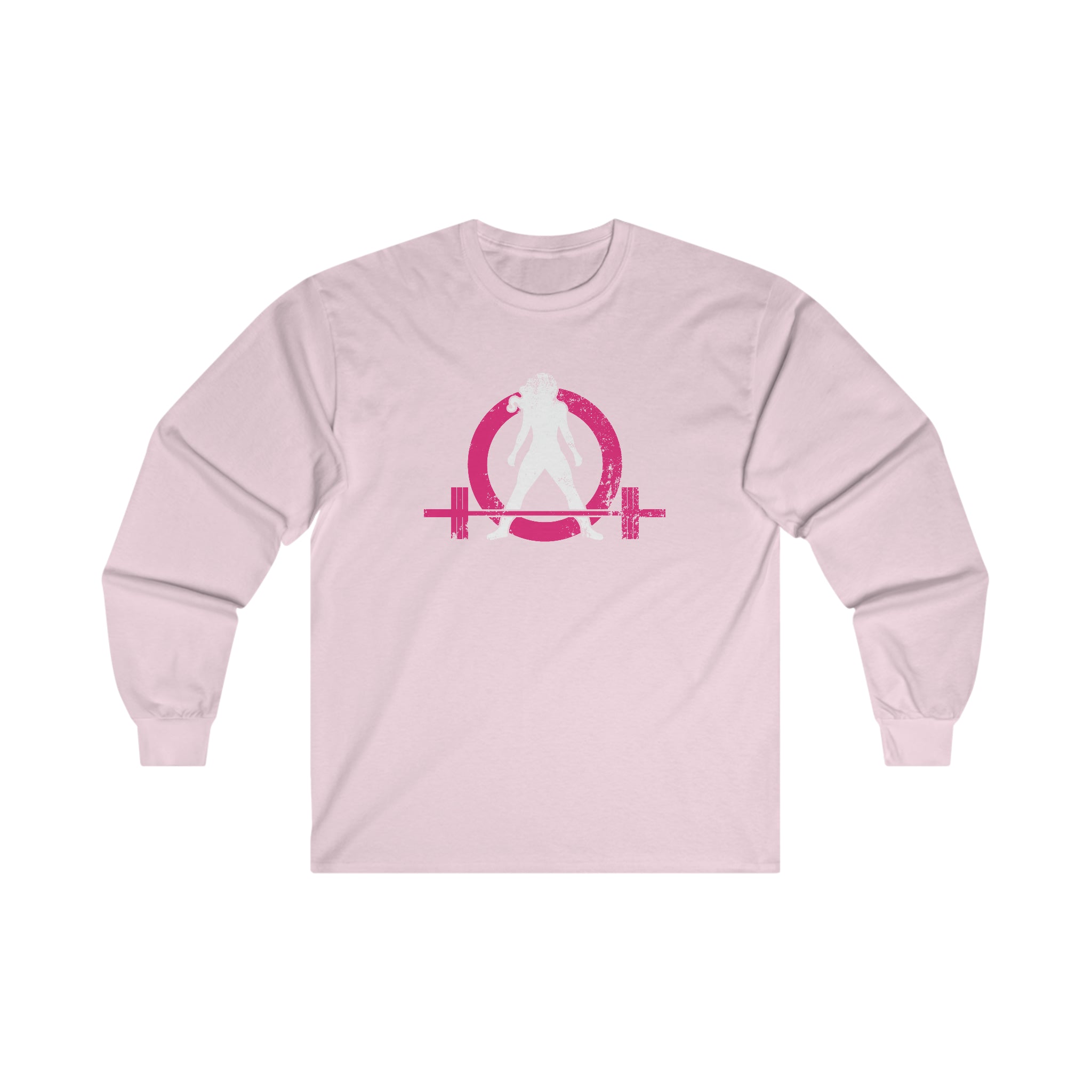 Distressed - Ultra Cotton Long Sleeve Tee - Color Logo
