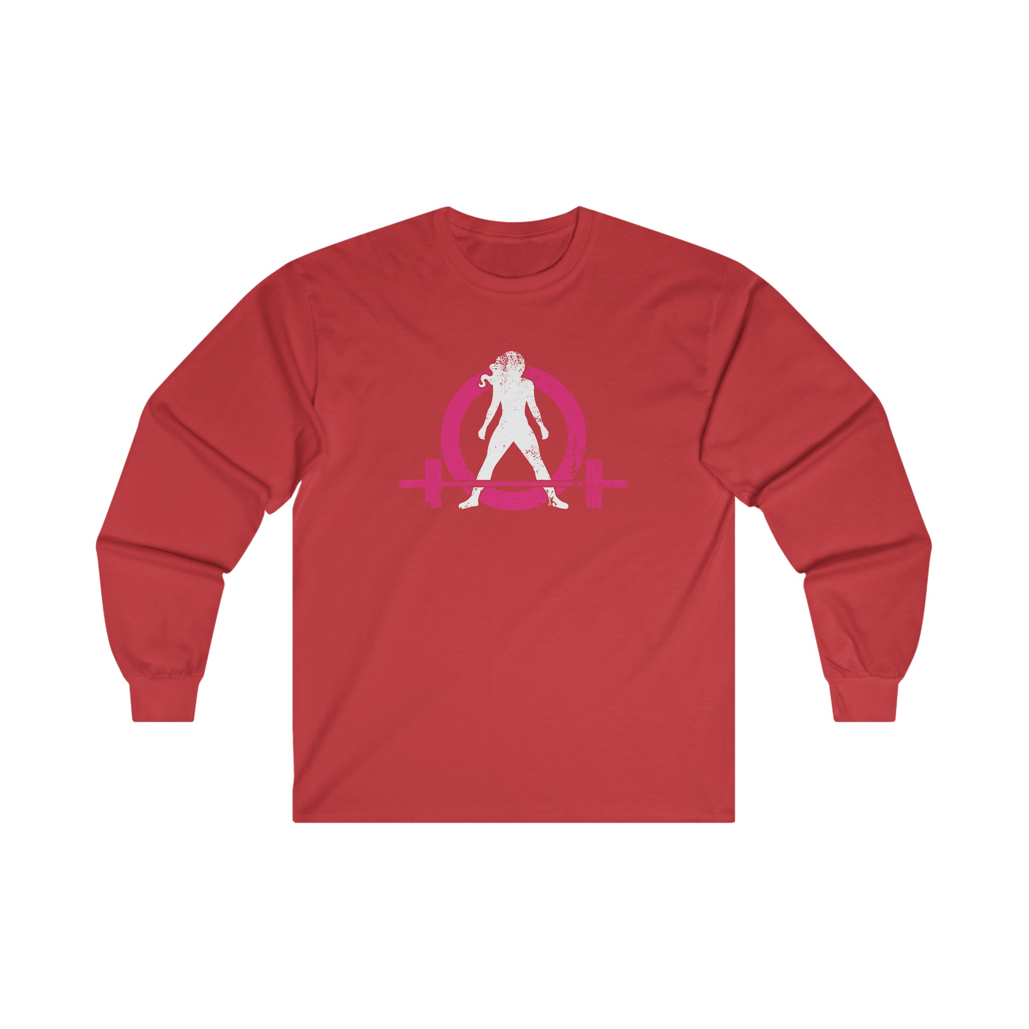 Distressed - Ultra Cotton Long Sleeve Tee - Color Logo