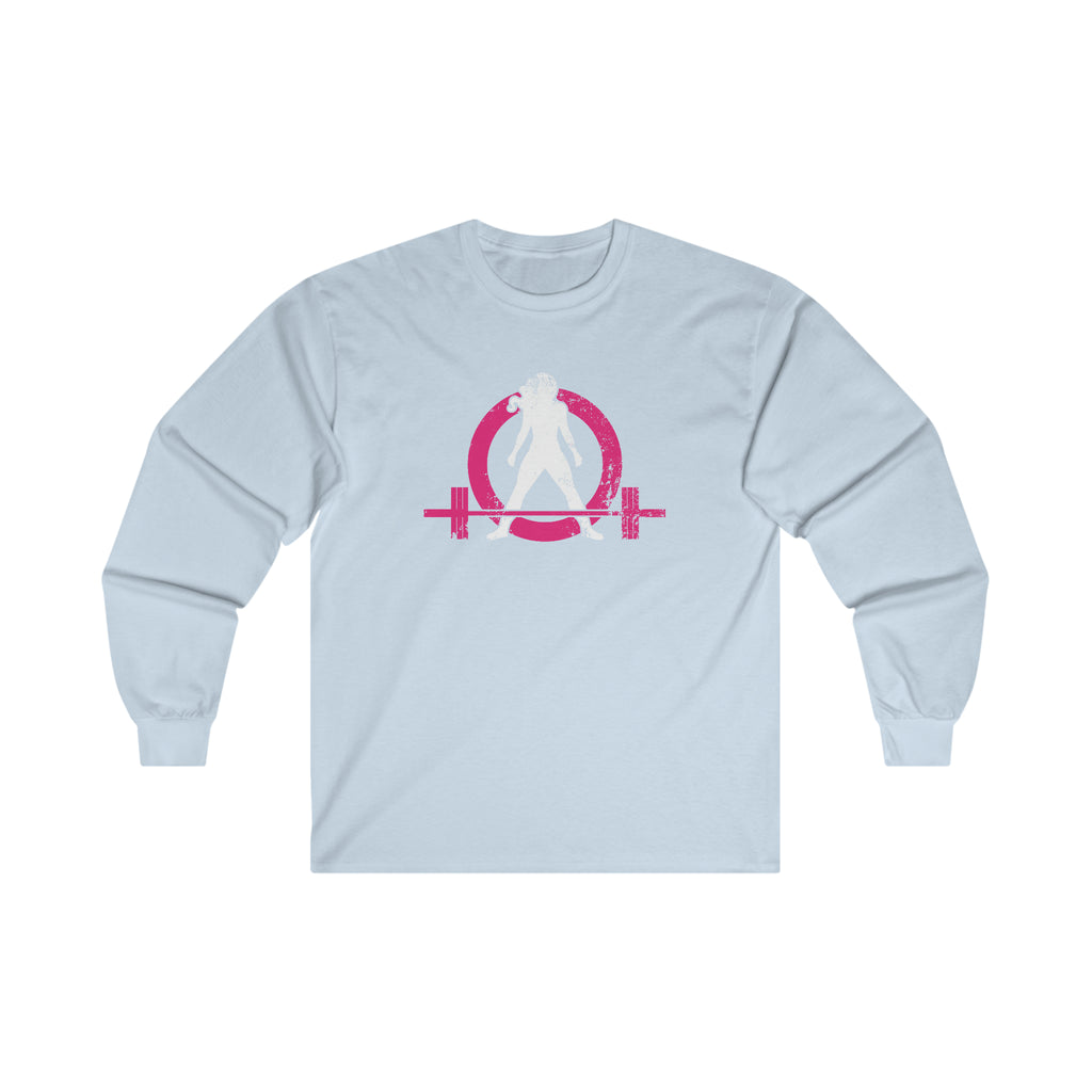 Distressed - Ultra Cotton Long Sleeve Tee - Color Logo