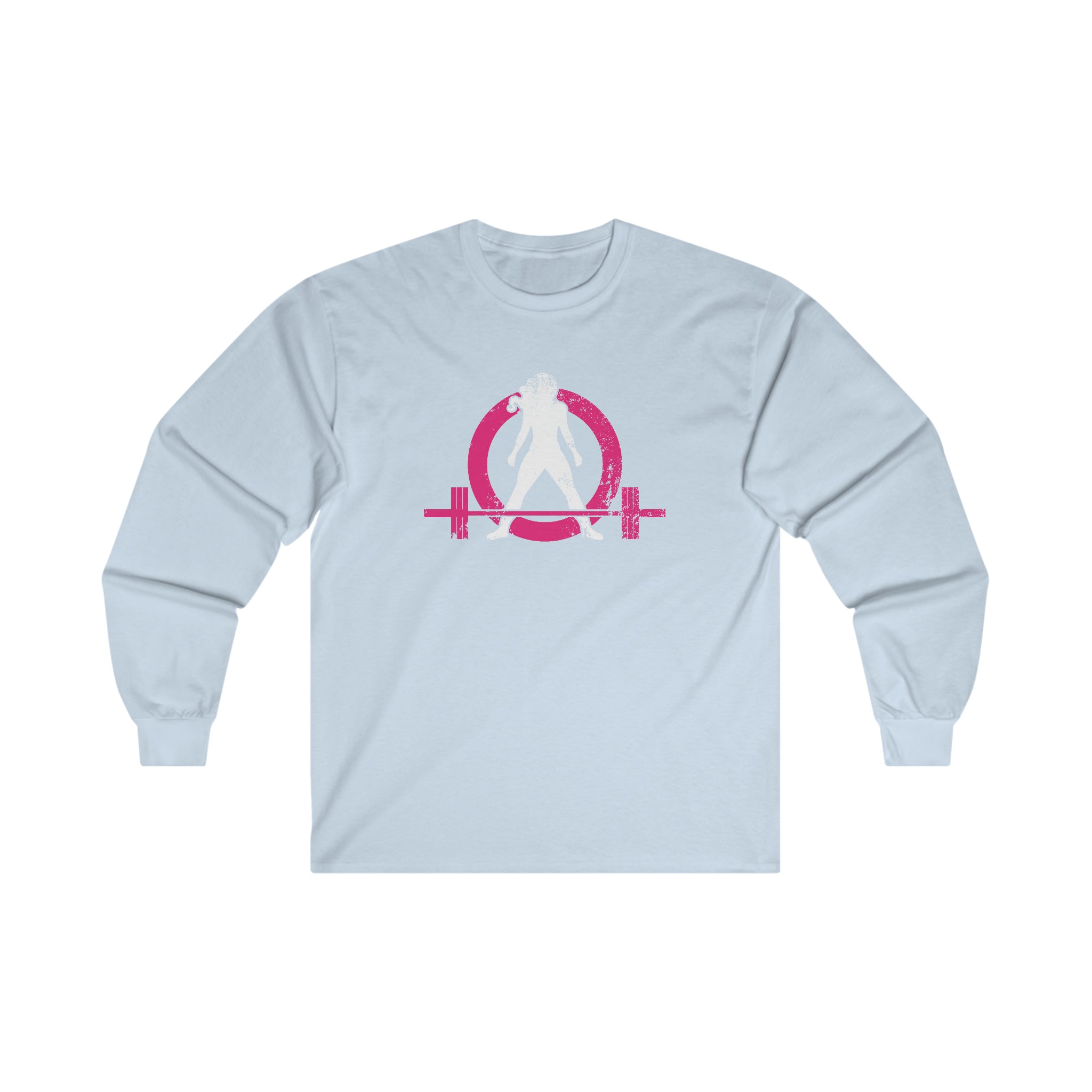 Distressed - Ultra Cotton Long Sleeve Tee - Color Logo