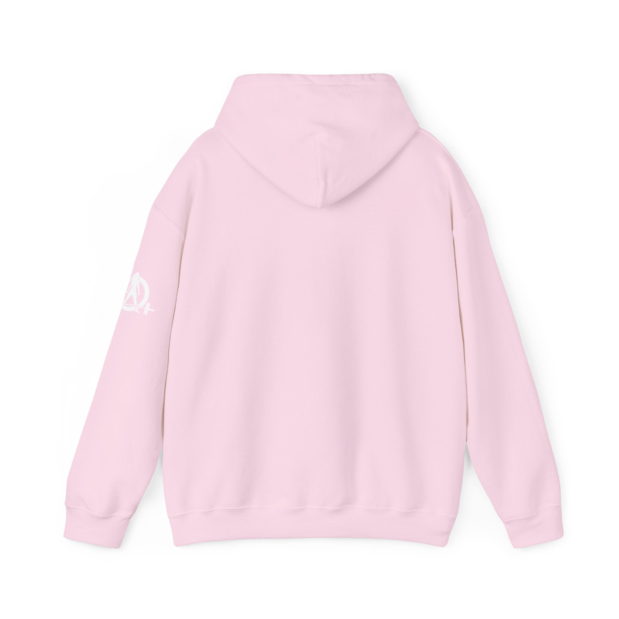 45 + 45 = 135  - Unisex Heavy Blend Hooded Sweatshirt  - White Print on Front & Arm