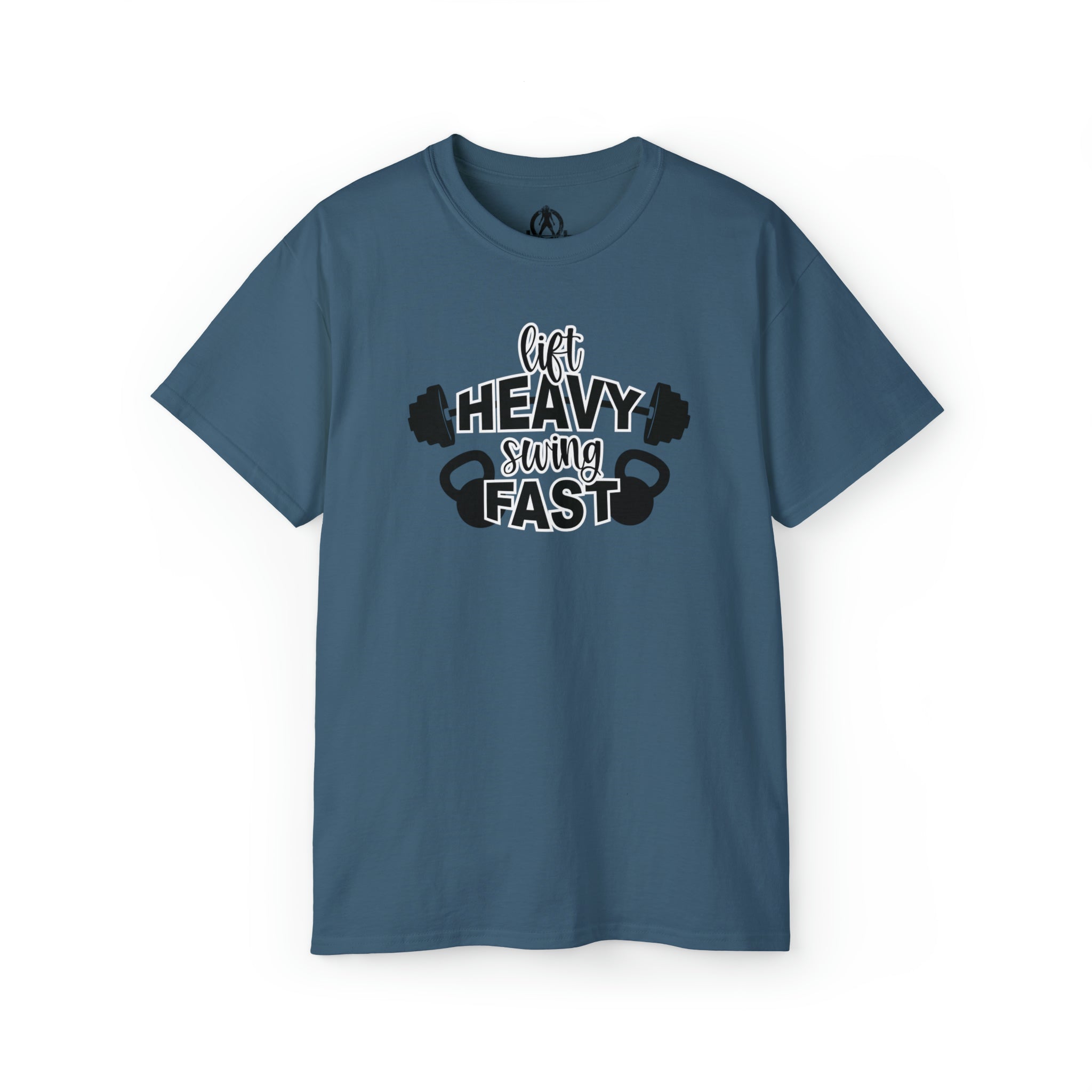 Lift Heavy Swing Fast - Unisex Ultra Cotton Tee - Black Logo