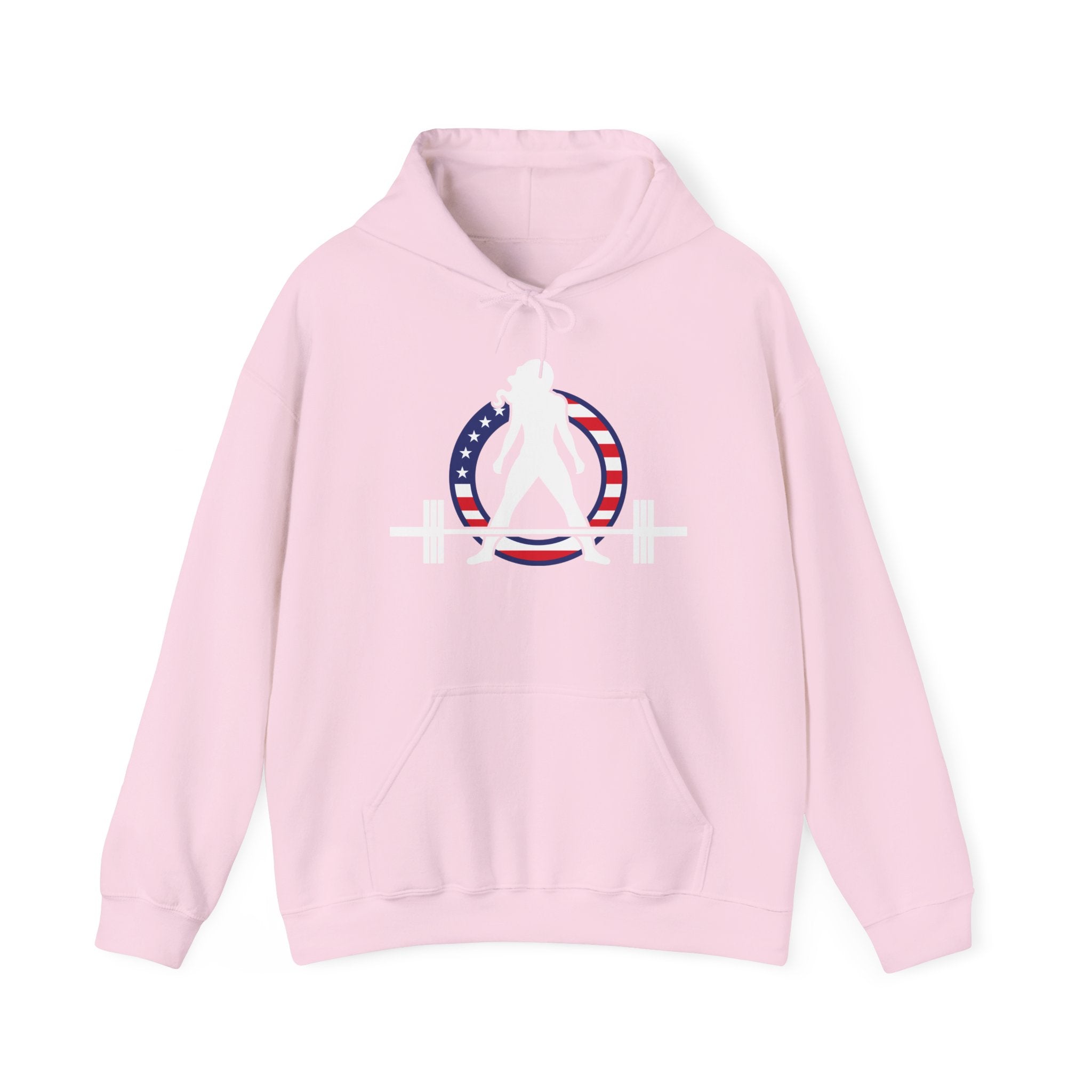 USA Logo - Unisex Heavy Blend Hooded Sweatshirt - USA Logo Dark - Plain Back