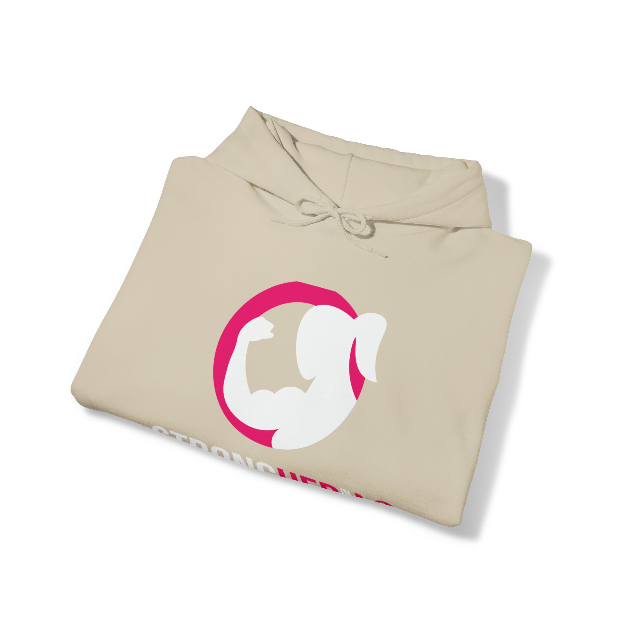 Strong Her in 42 - Classic Color Logo - Unisex Heavy Blend Hooded Sweatshirt