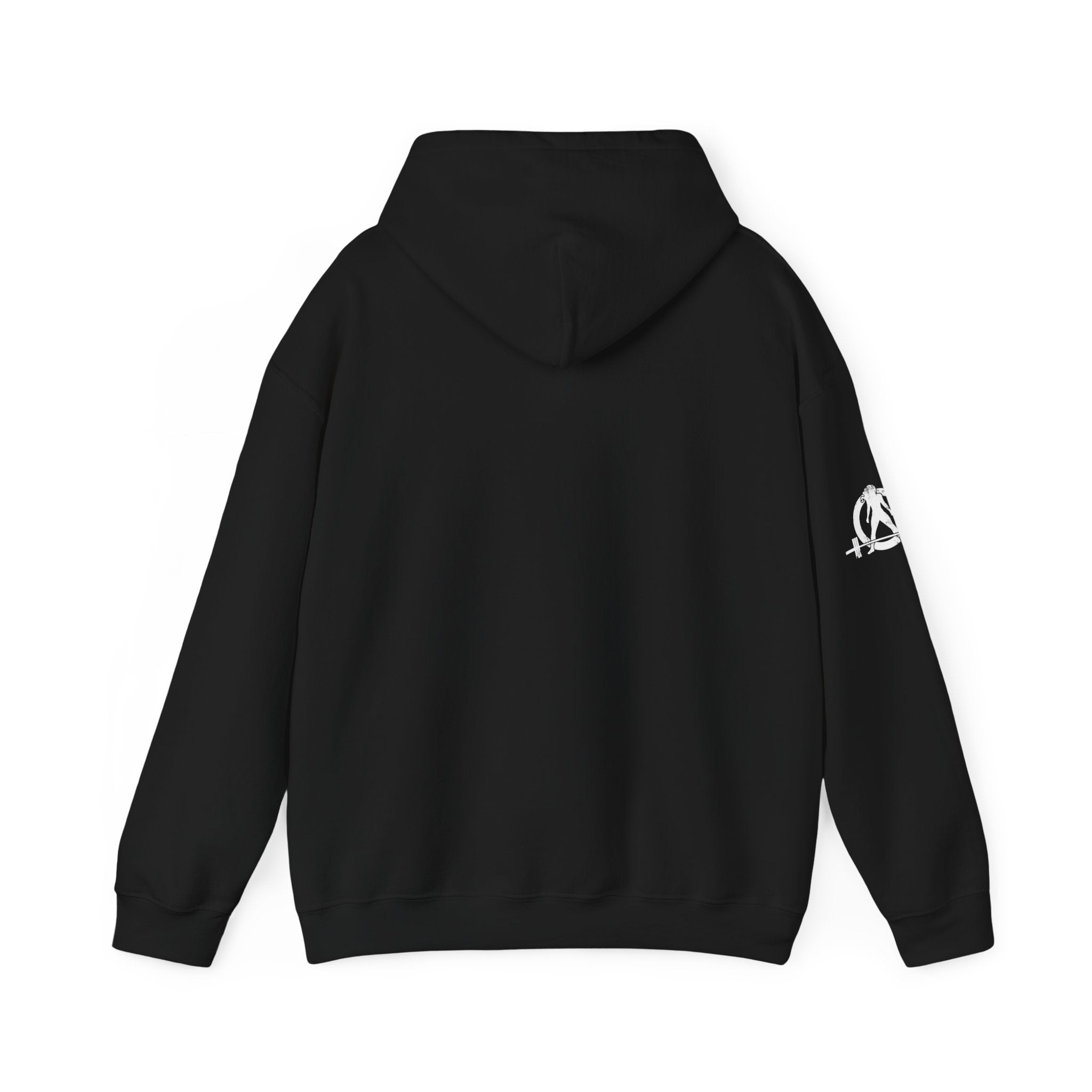Cardio = Lift Weights Faster - Unisex Heavy Blend Hooded Sweatshirt - White Print on Front