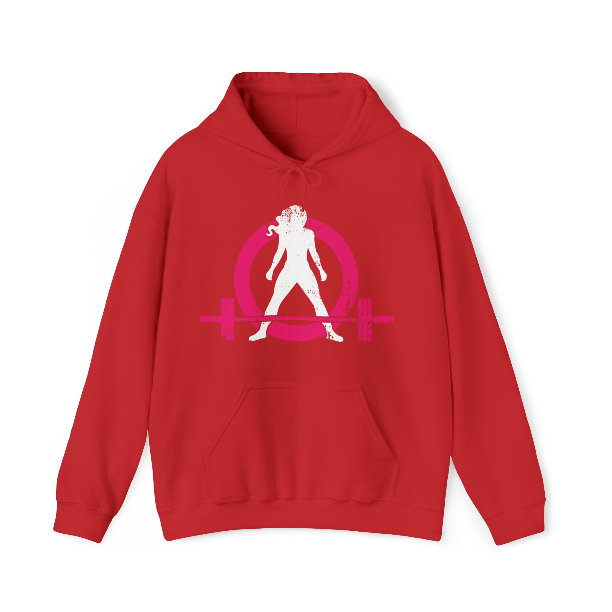 Classic Hoodie (Best Seller) - Unisex Heavy Blend Hooded Sweatshirt - Color Distressed Logo - Plain Back