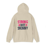 Strong Not Skinny - Pride Color Logo - Unisex Heavy Blend Hooded Sweatshirt