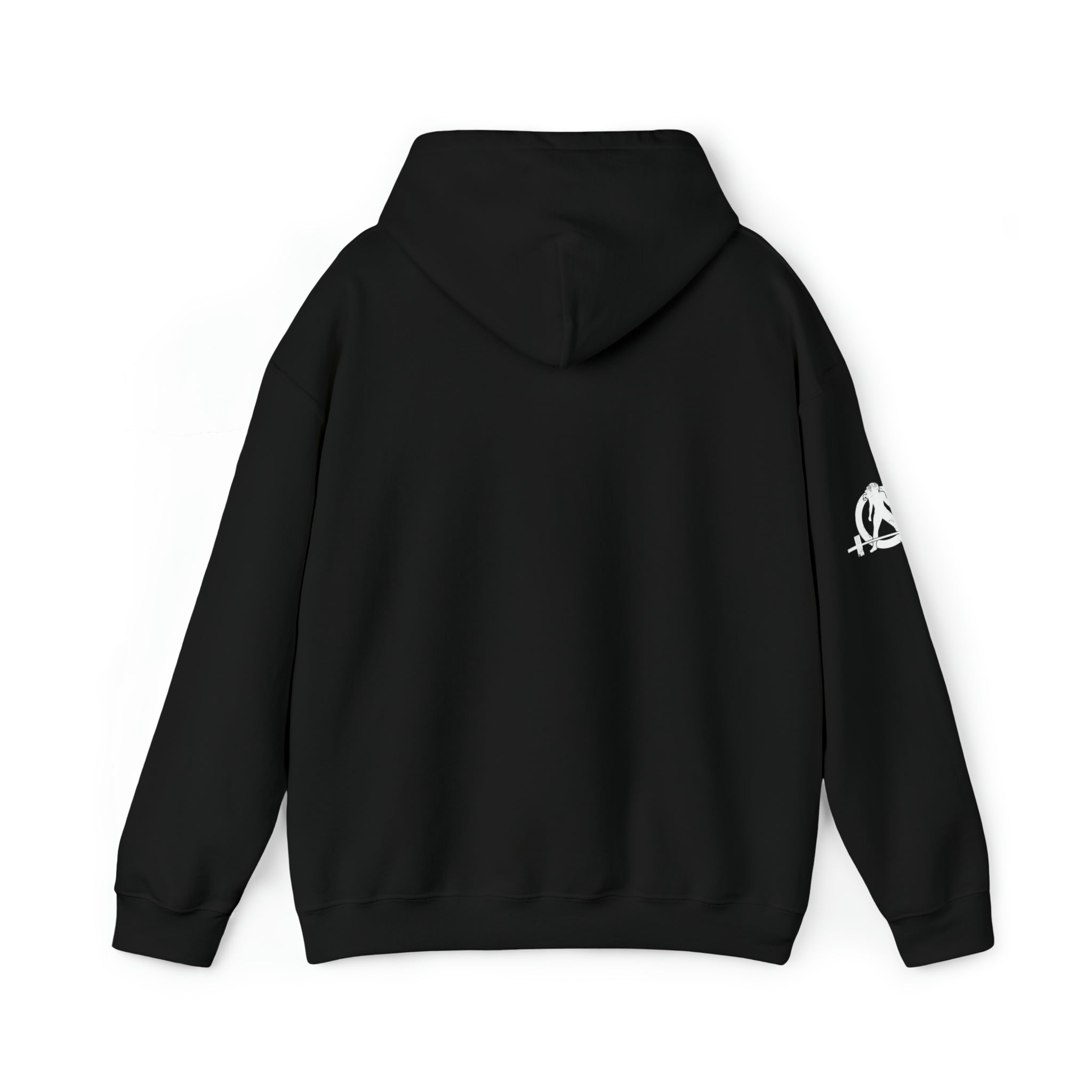I Could Hip Thrust You - Unisex Heavy Blend Hooded Sweatshirt - White Distressed Logo on Front & Right Sleeve
