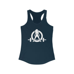 Kick Your Ass + WWLW - White Logo - Ideal Racerback Tank - V2