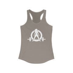Kick Your Ass + WWLW - White Logo - Ideal Racerback Tank - V2