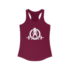 Kick Your Ass + WWLW - White Logo - Ideal Racerback Tank - V2