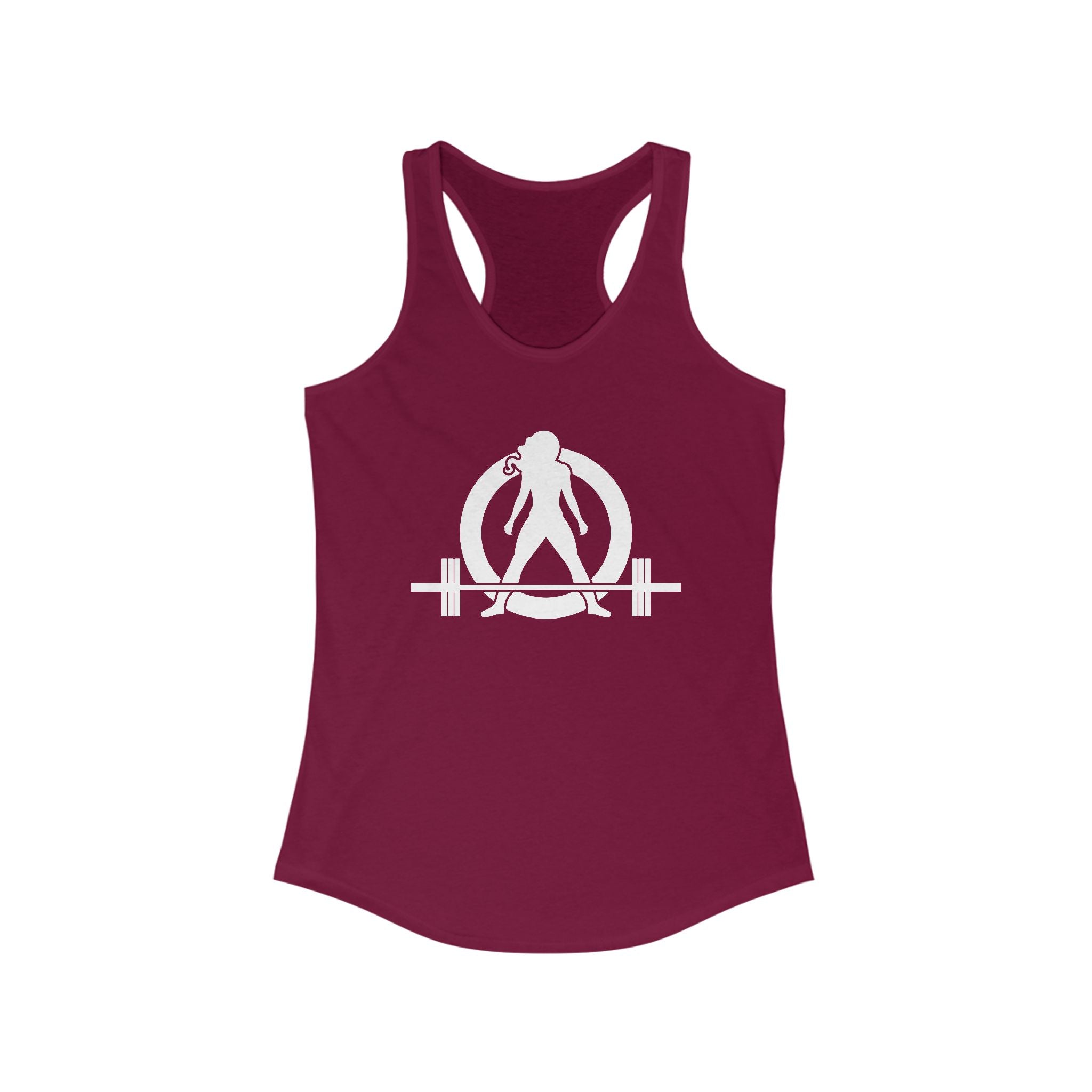 Kick Your Ass - Classic White Logo - Ideal Racerback Tank - V2