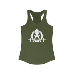 Kick Your Ass + WWLW - White Logo - Ideal Racerback Tank - V2