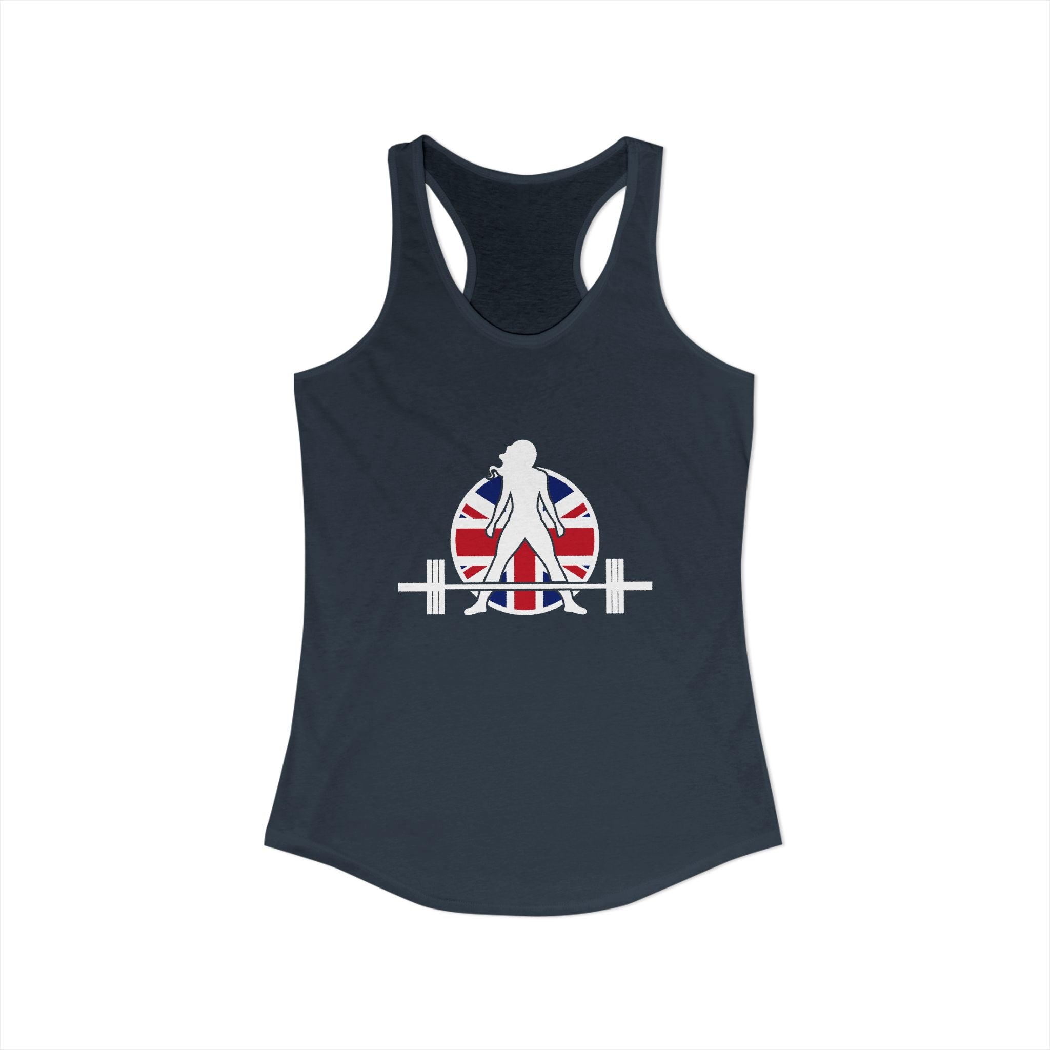 Women's Ideal Racerback Tank - UK Dark Light - Plain Back