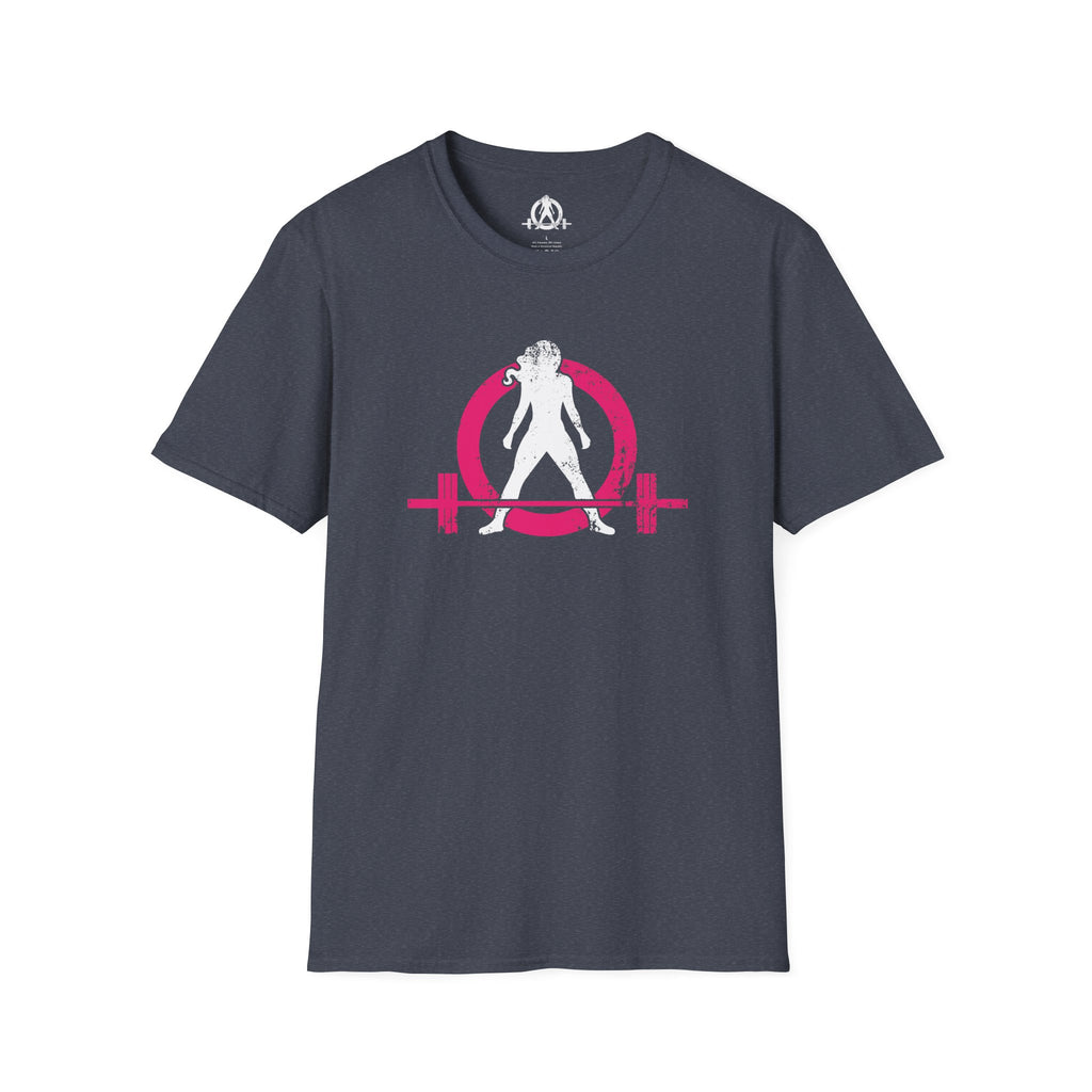 Unisex Softstyle T-Shirt - Color Distressed Logo - Plain Back