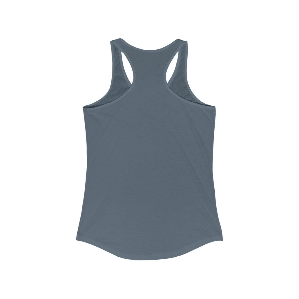 She is STRONG - Women's Ideal Racerback Tank - Black Font - Print on Front - Plain Back