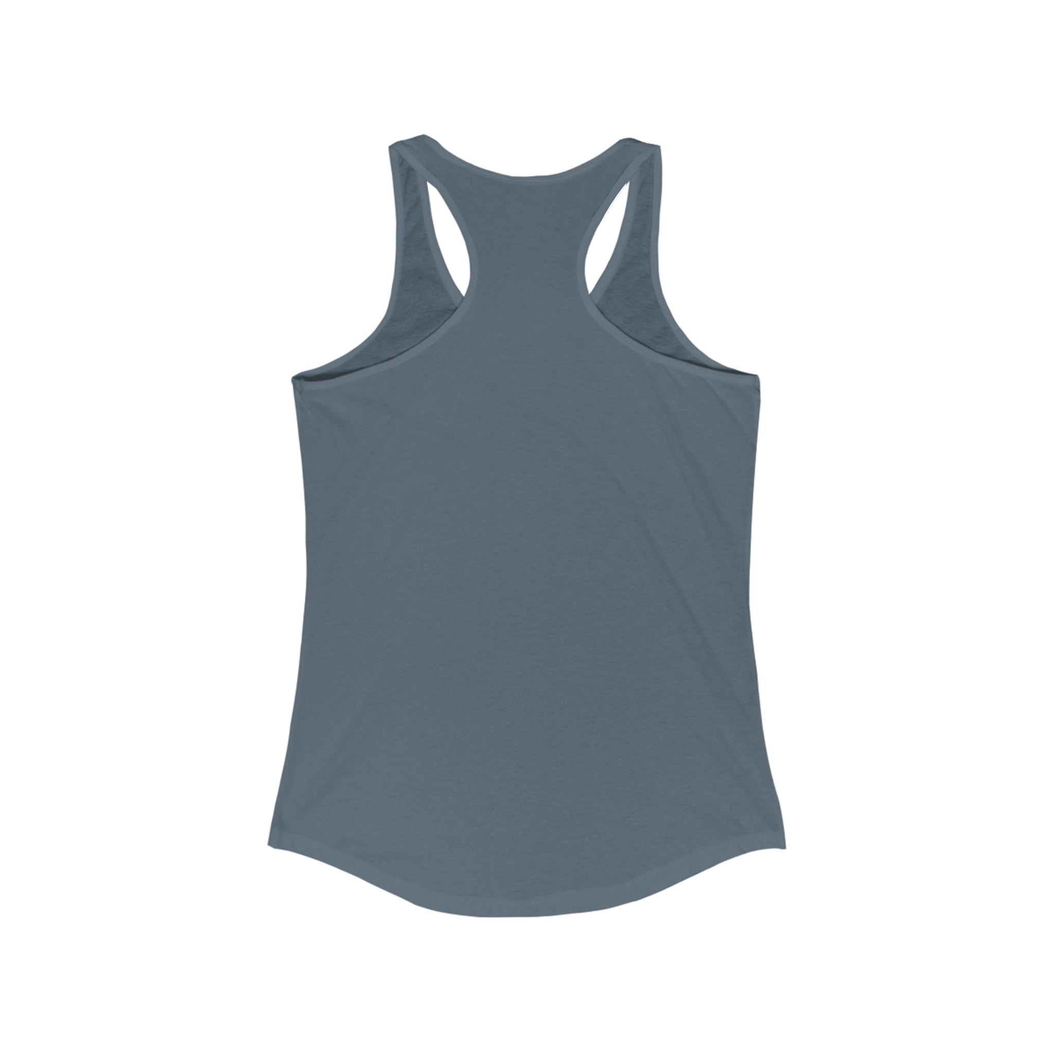 She is STRONG - Women's Ideal Racerback Tank - Black Font - Print on Front - Plain Back
