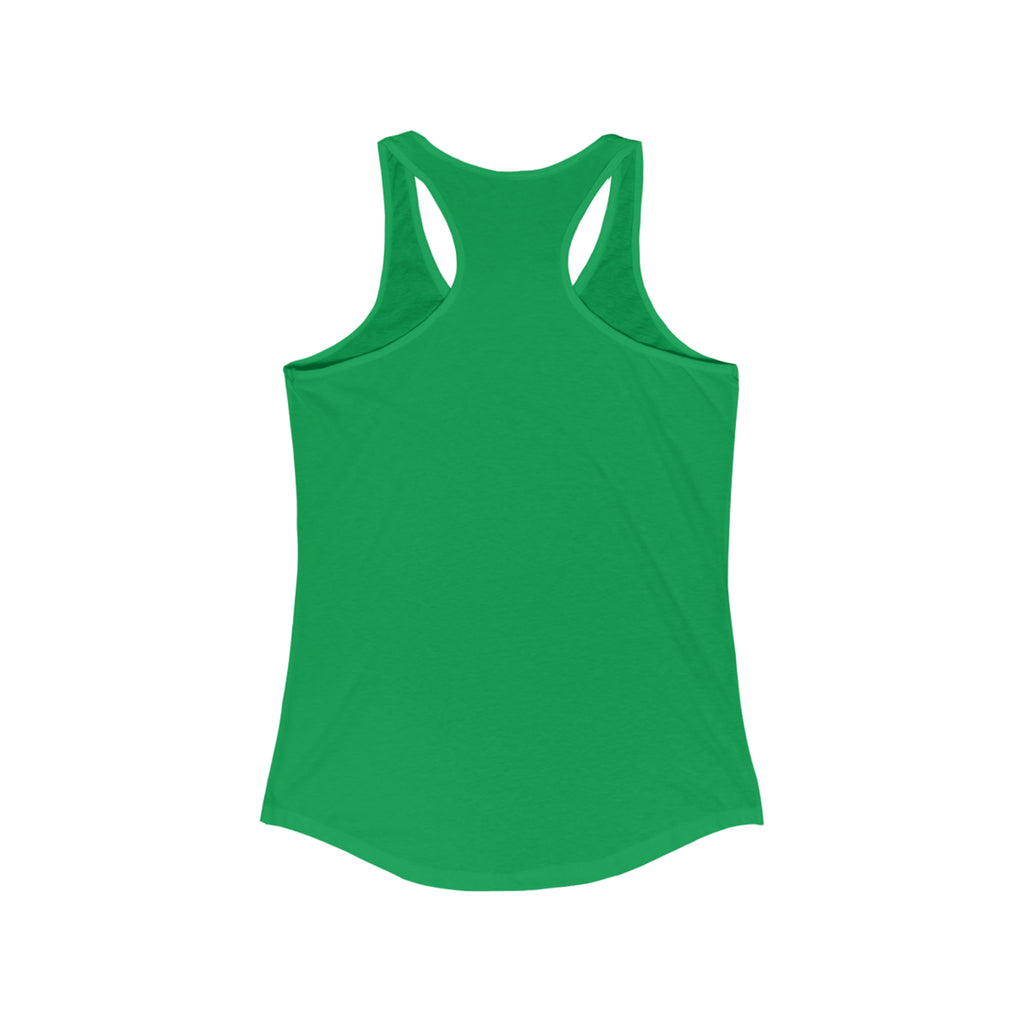 She is STRONG - Women's Ideal Racerback Tank - Black Font - Print on Front - Plain Back