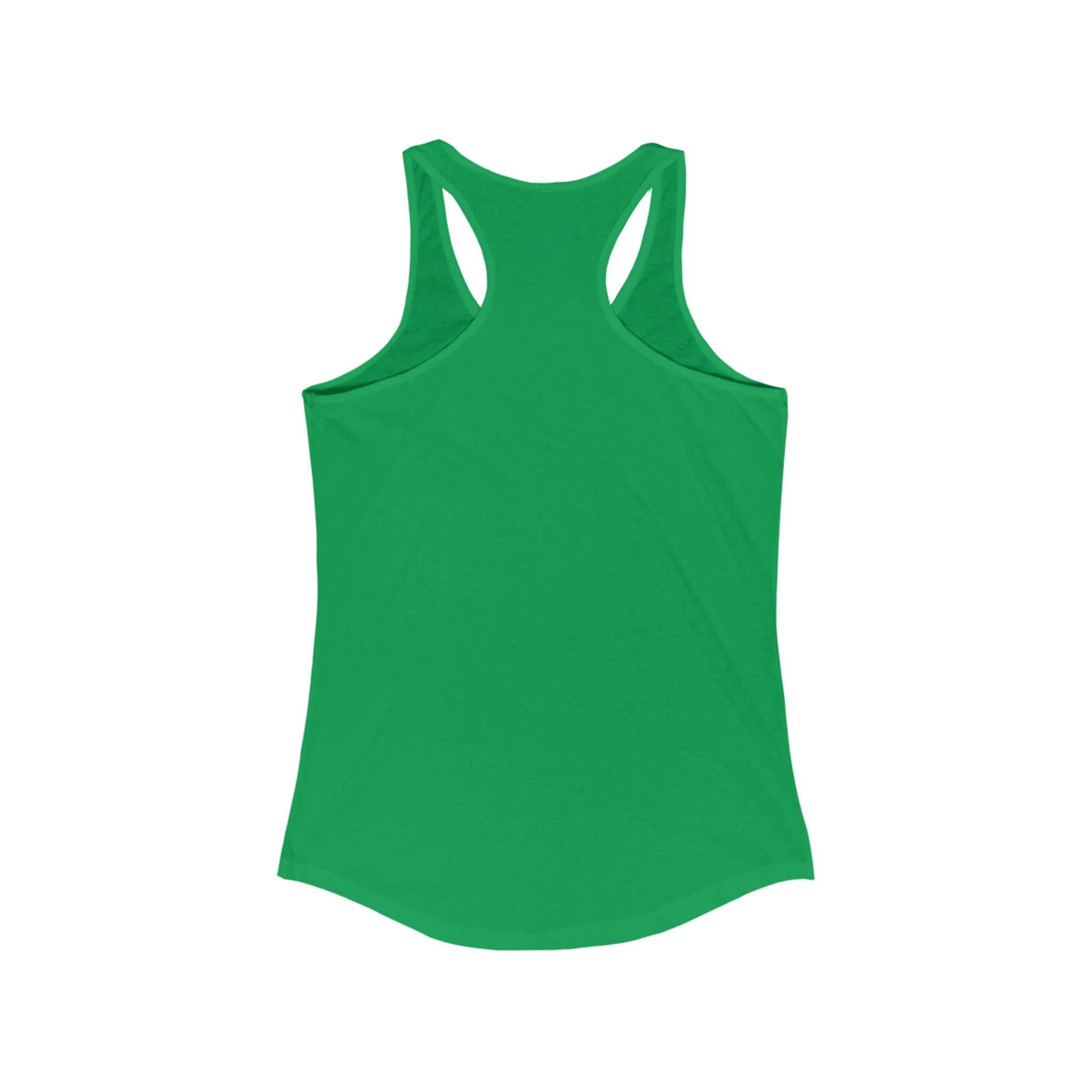 She is STRONG - Women's Ideal Racerback Tank - Black Font - Print on Front - Plain Back