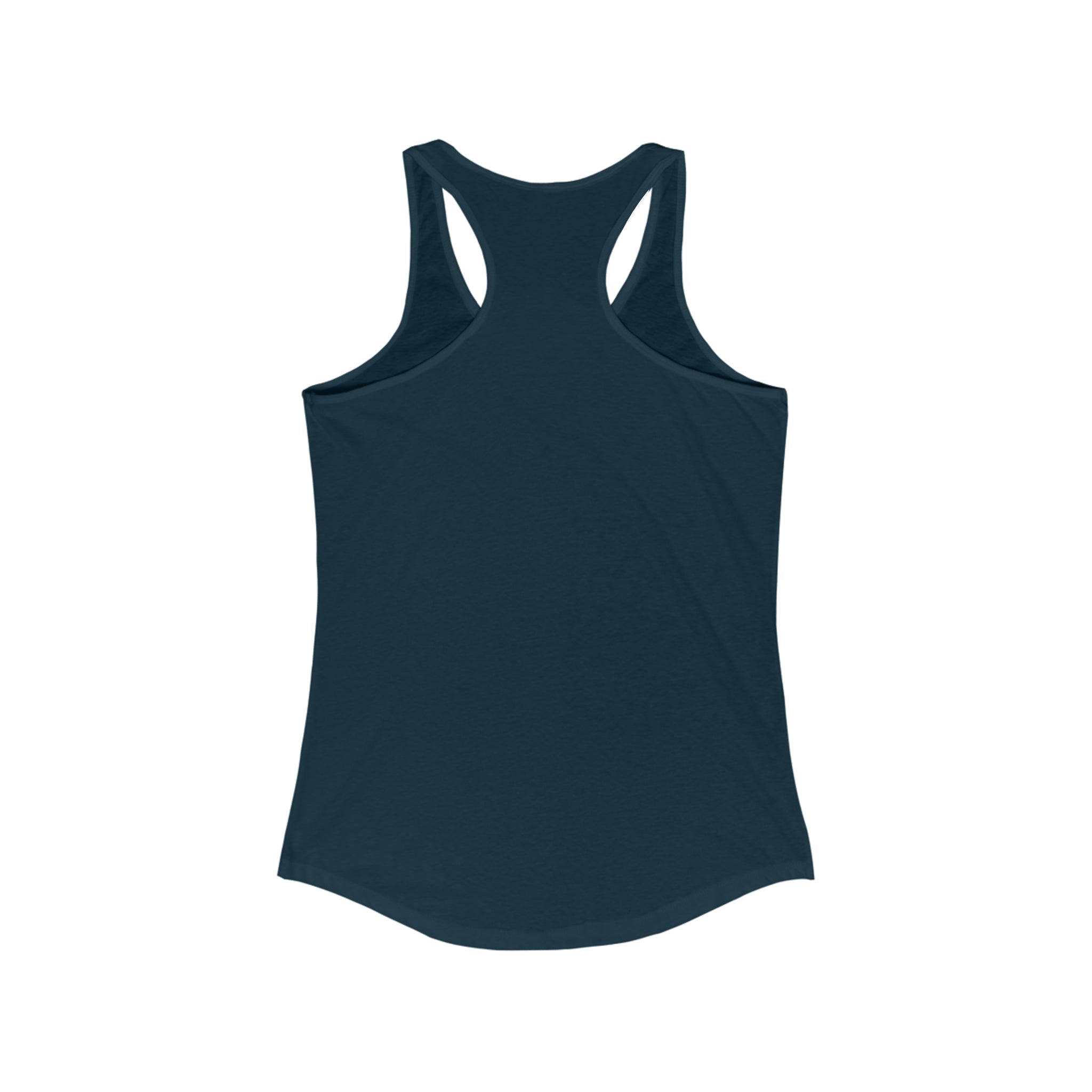 She is STRONG - Women's Ideal Racerback Tank - Black Font - Print on Front - Plain Back