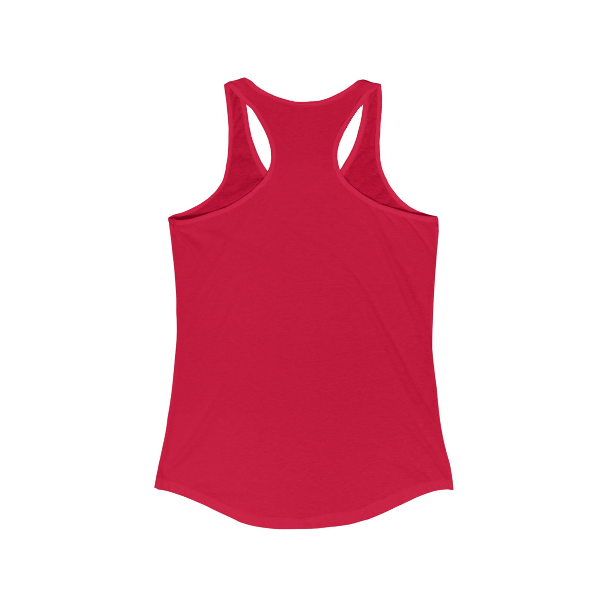 She is STRONG - Women's Ideal Racerback Tank - Black Font - Print on Front - Plain Back