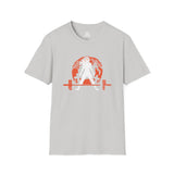 Halloween Graveyard  - Unisex Softstyle T-Shirt - White Logo - Plain Back