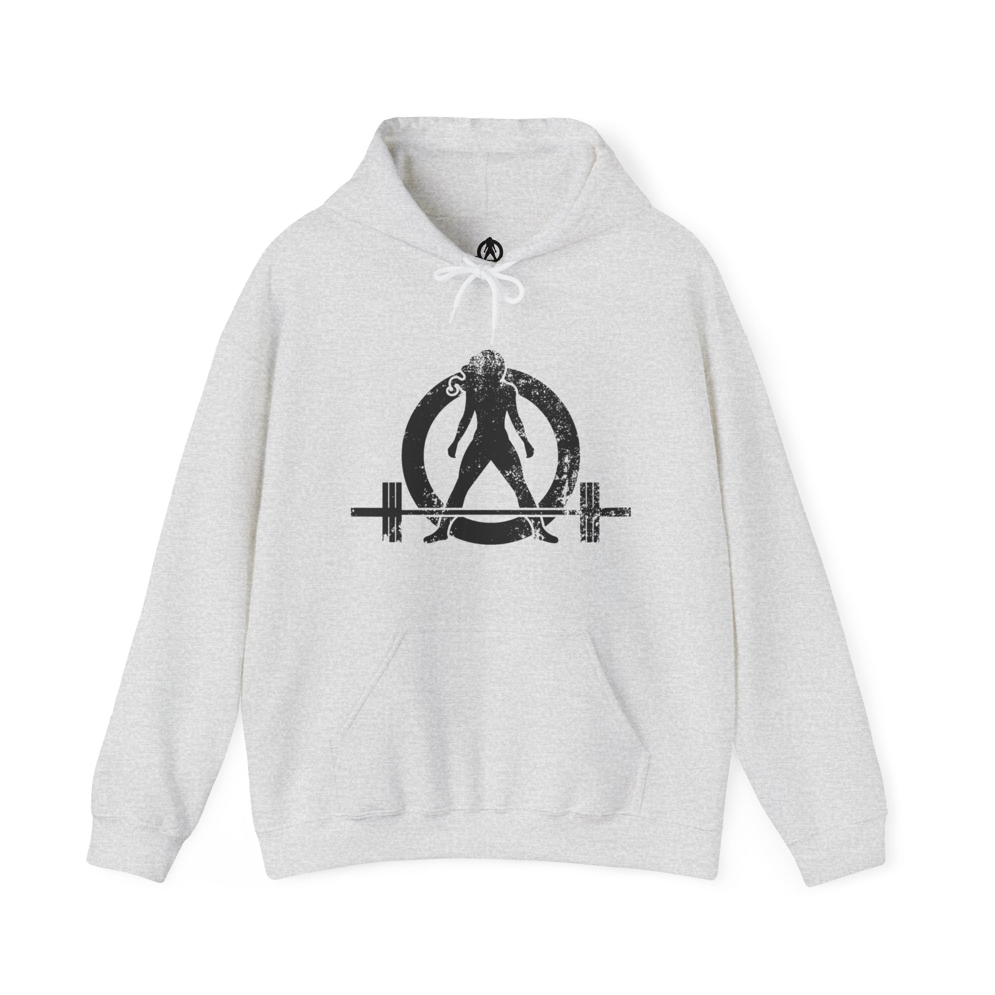 Strong Is Beautiful - Distressed Black Logo - Unisex Heavy Blend Hooded Sweatshirt