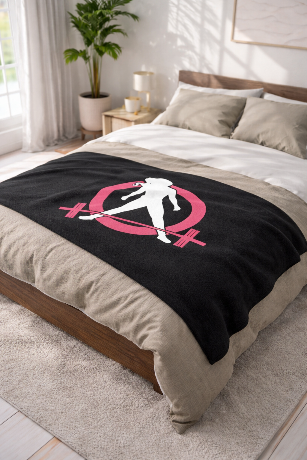 WWLW Arctic Fleece Blanket – Black Classic Logo 🖤