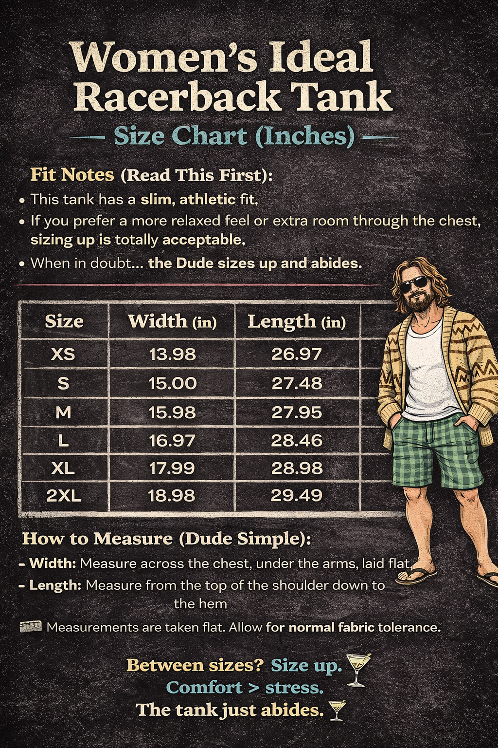 WWLW & The Dude Collection - Women's Ideal Racerback Tank