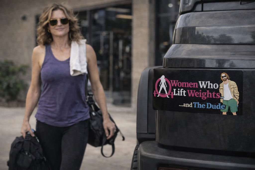 WWLW & The Dude - Car Magnet 😎