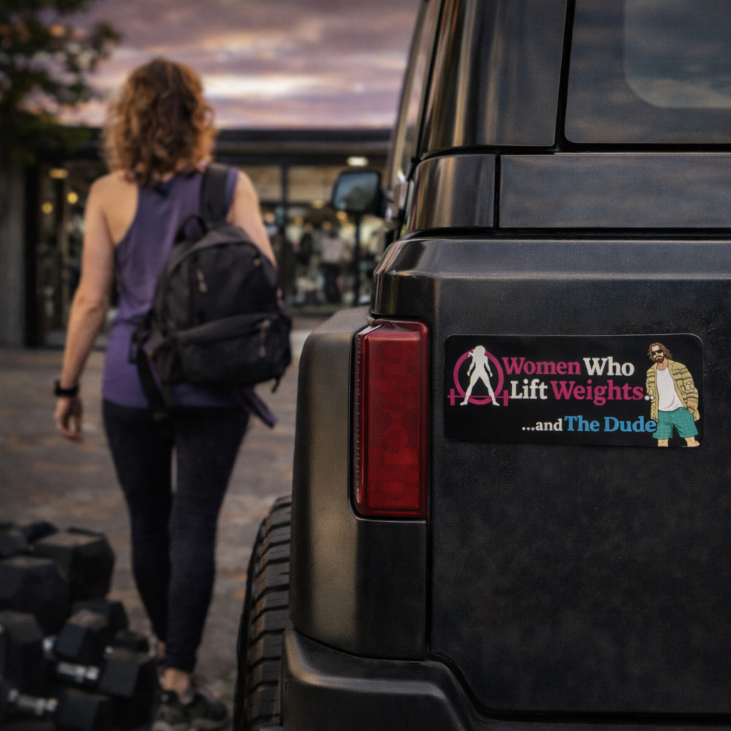 WWLW & The Dude - Car Magnet 😎