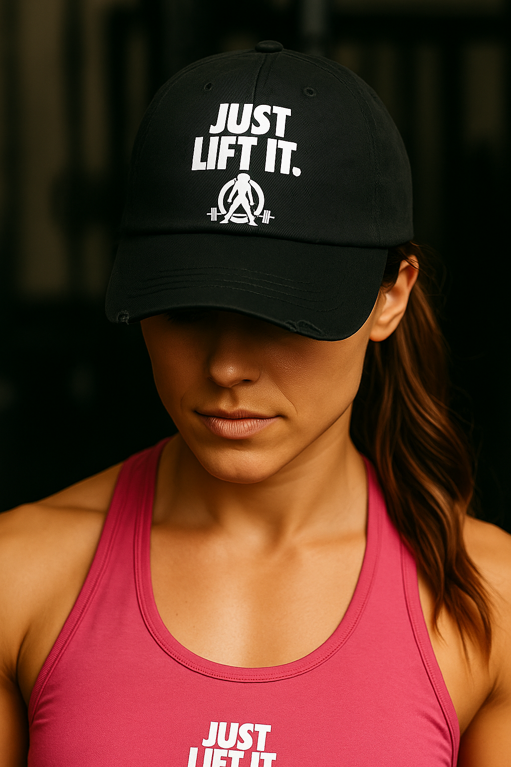 Just Lift It - Unisex Distressed Cap