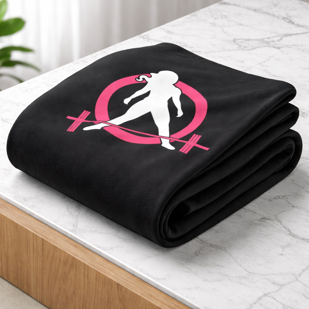 WWLW Arctic Fleece Blanket – Black Classic Logo 🖤