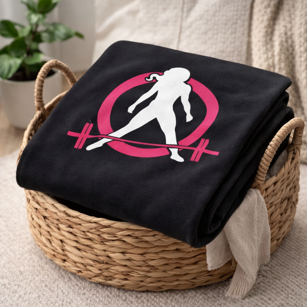 WWLW Arctic Fleece Blanket – Black Classic Logo 🖤