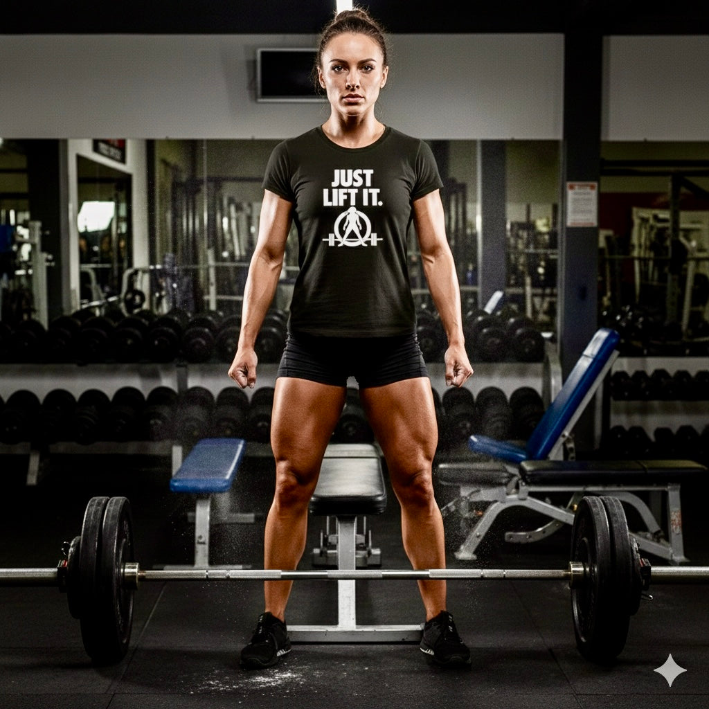 Just Lift It  – Women’s Softstyle Tee - White Logo