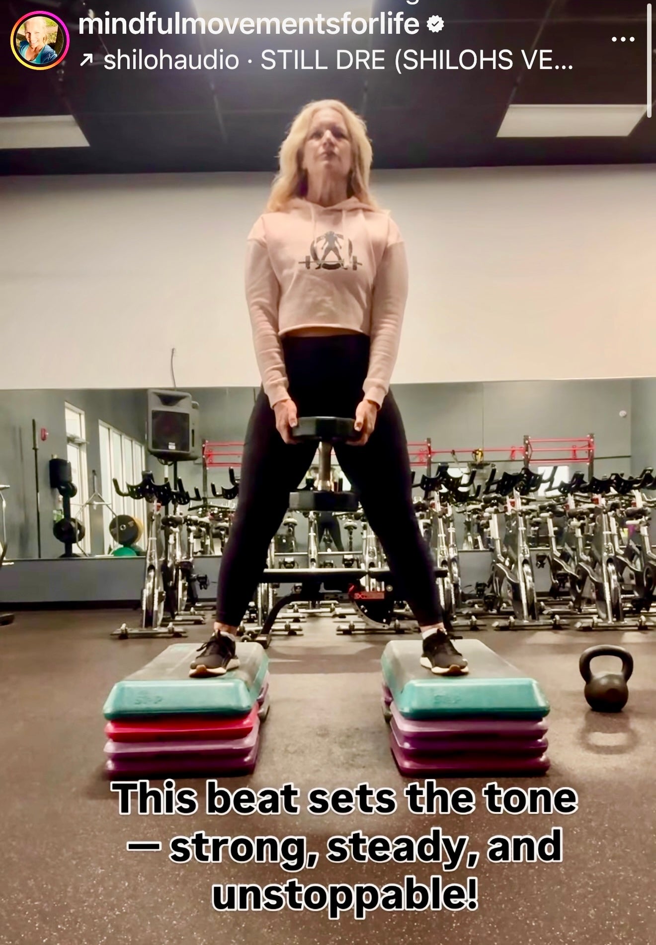 Empowered Crop Hoodie – For Strong Women Who Lift - Black Classic Logo