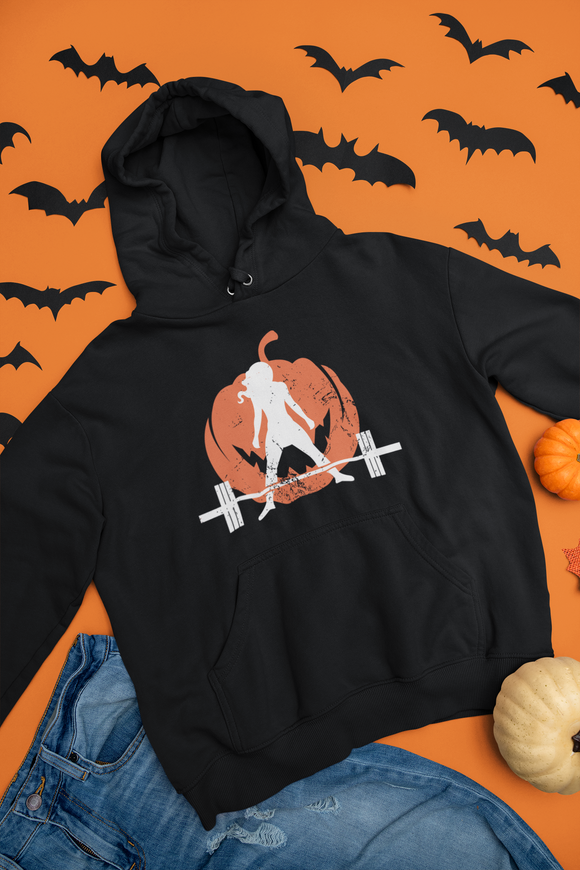 Halloween Graveyard - Unisex Heavy Blend Hooded Sweatshirt - Dark Logo