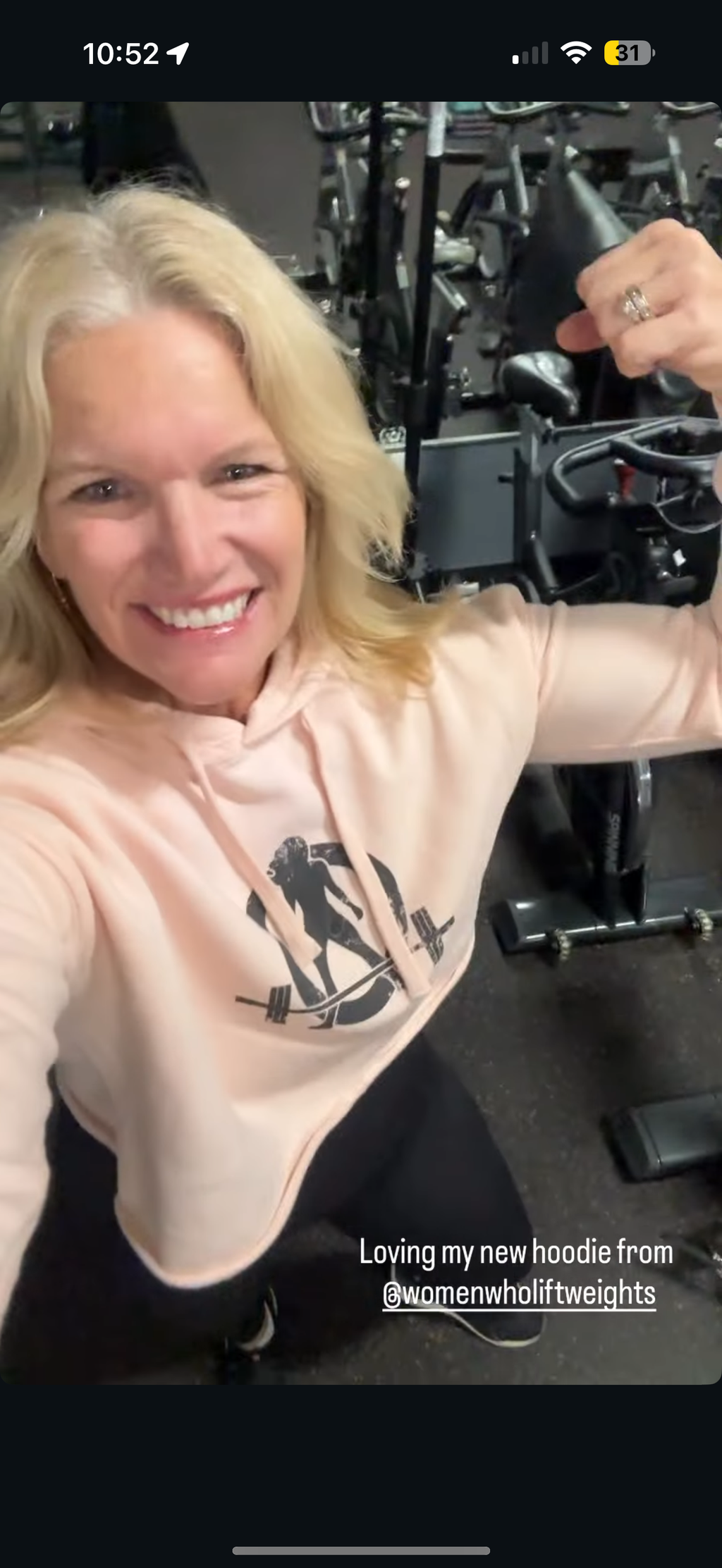 Empowered Crop Hoodie – For Strong Women Who Lift - Black Classic Logo