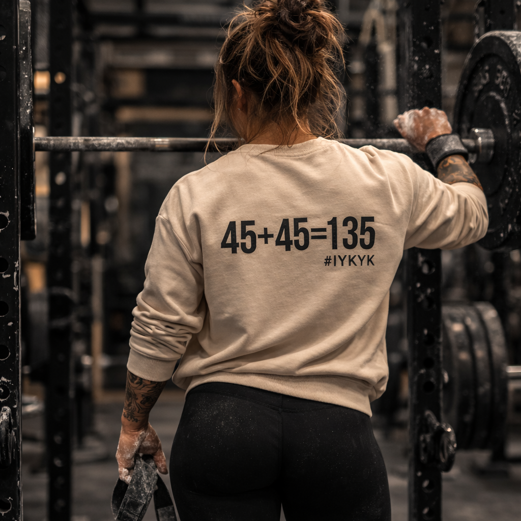 45 + 45 = 135 - Unisex Classic Long Sleeve T-Shirt - Black Print on Front & Back