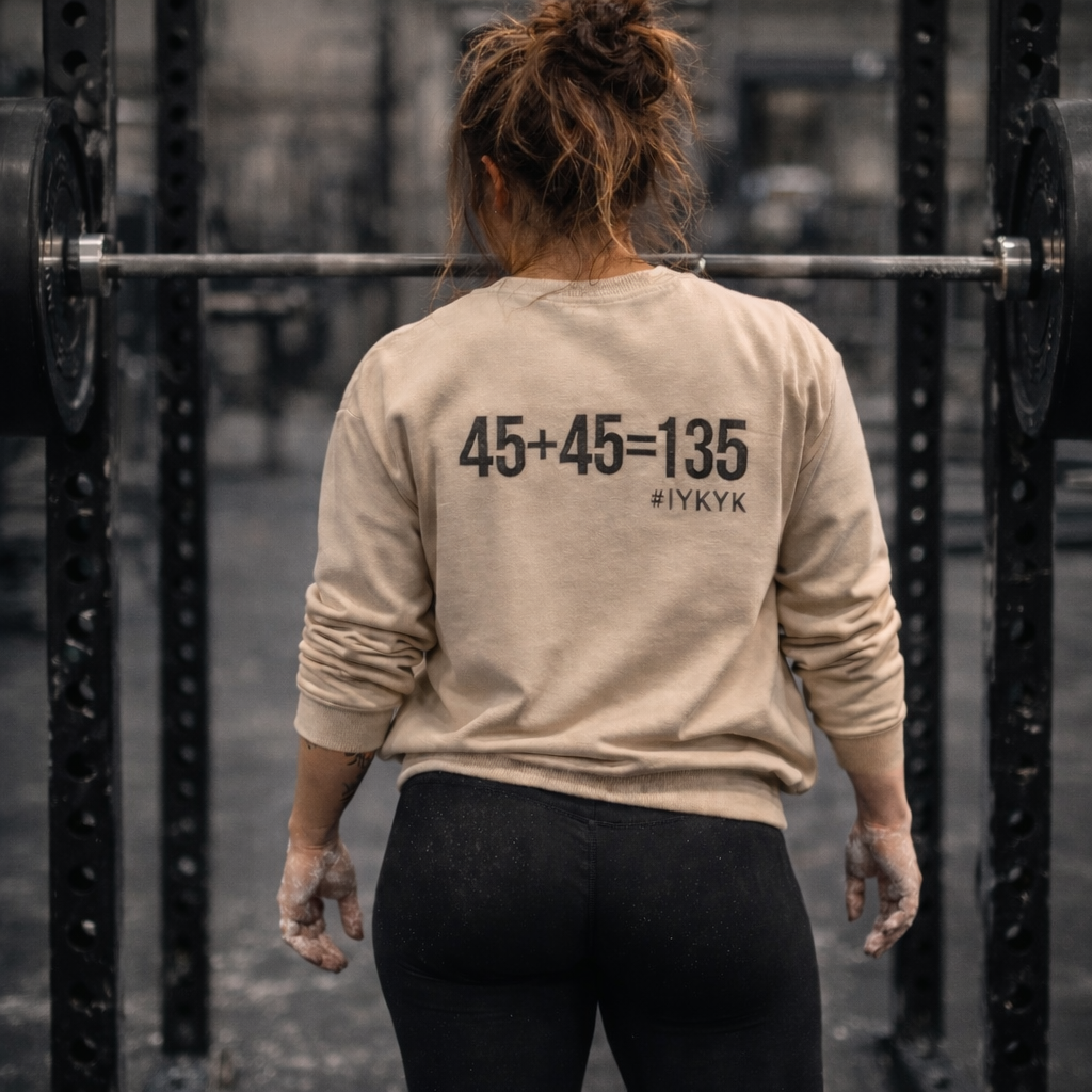 45 + 45 = 135 - Unisex Classic Long Sleeve T-Shirt - Black Print on Front & Back