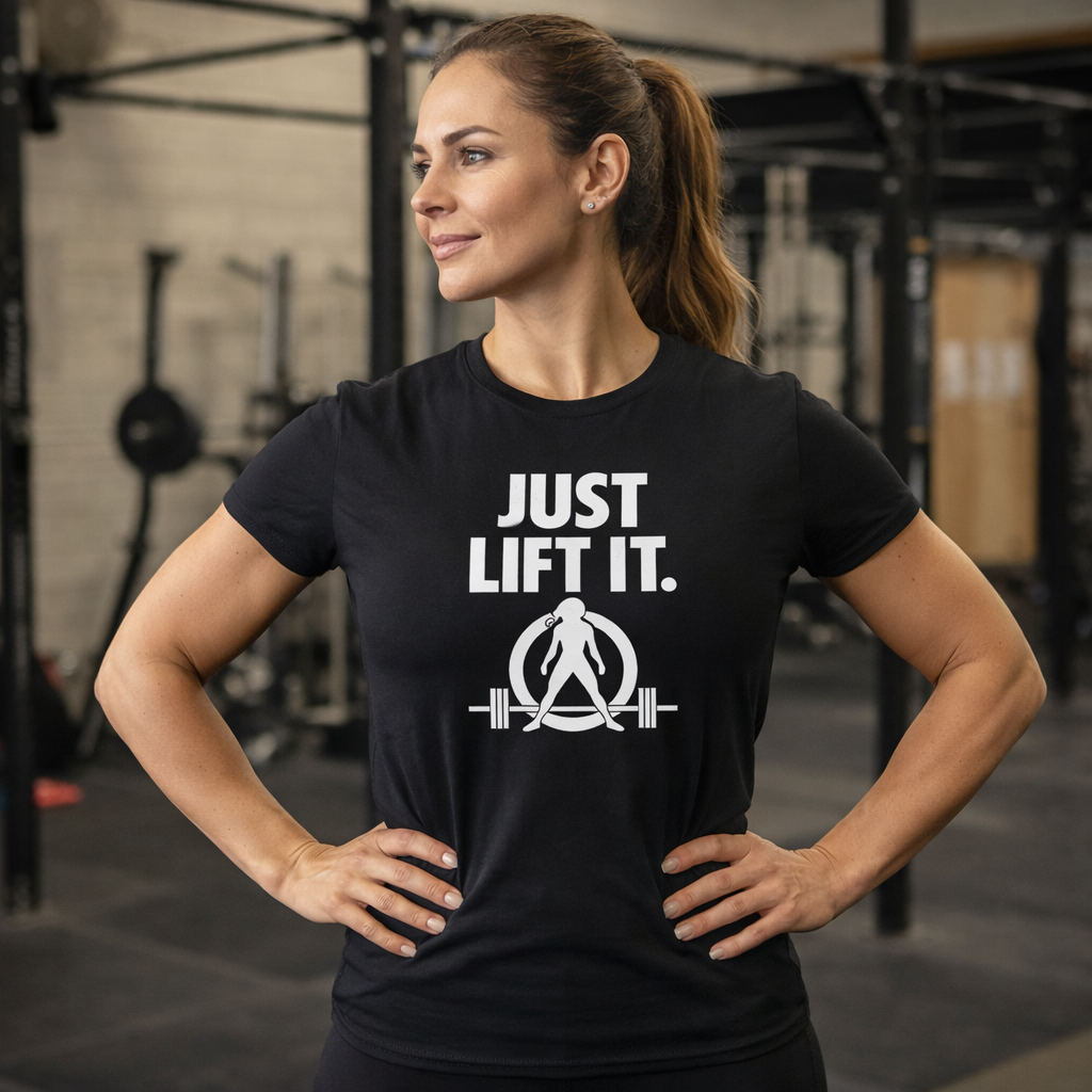 Just Lift It  – Women’s Softstyle Tee - White Logo