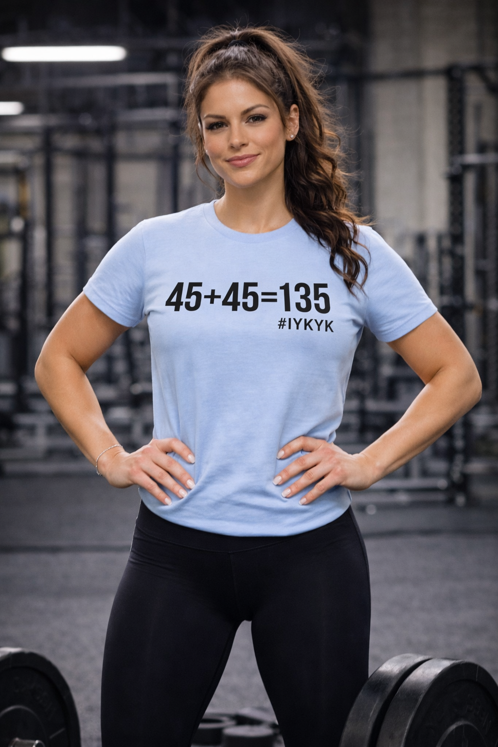 45 + 45 = 135 - Unisex Softstyle T-Shirt - Black Print on Front Plain Back