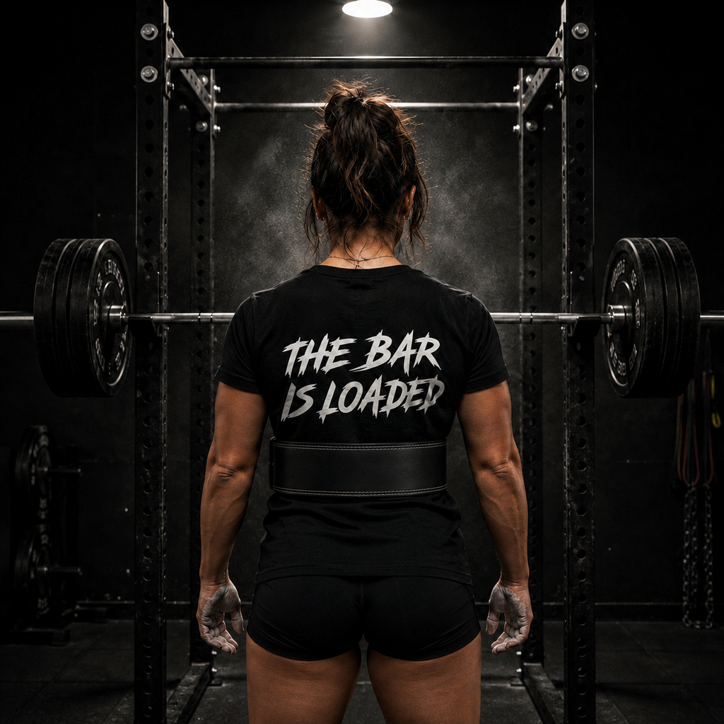 The Bar Is Loaded - Women's Softstyle Tee - White Logo