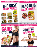 4 Guide Nutriiton Combo - Muscle Building Nutrition, Meal Prep Guide, Macros Made Simple, Carb Cycling - Digital Versions