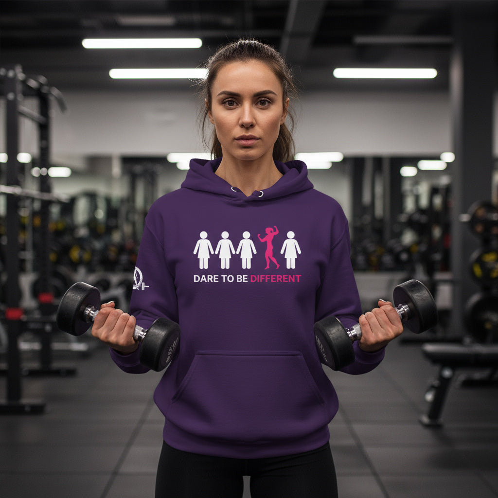 Dare To Be Different Flex - Unisex Heavy Blend Hooded Sweatshirt -  Print on Front & Plain Back